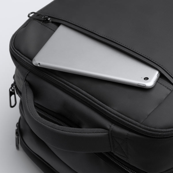 Mochila de viaje extensible Rayan de PU Leather