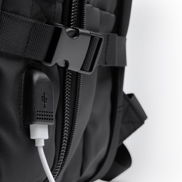 Mochila de viaje extensible Rayan de PU Leather