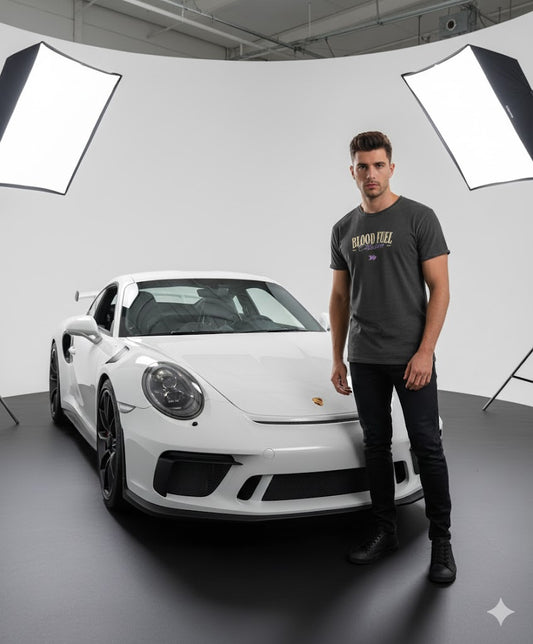 Camiseta "I Need Money For Porsche" Blood Fuel - Estilo Vintage y Calidad Premium