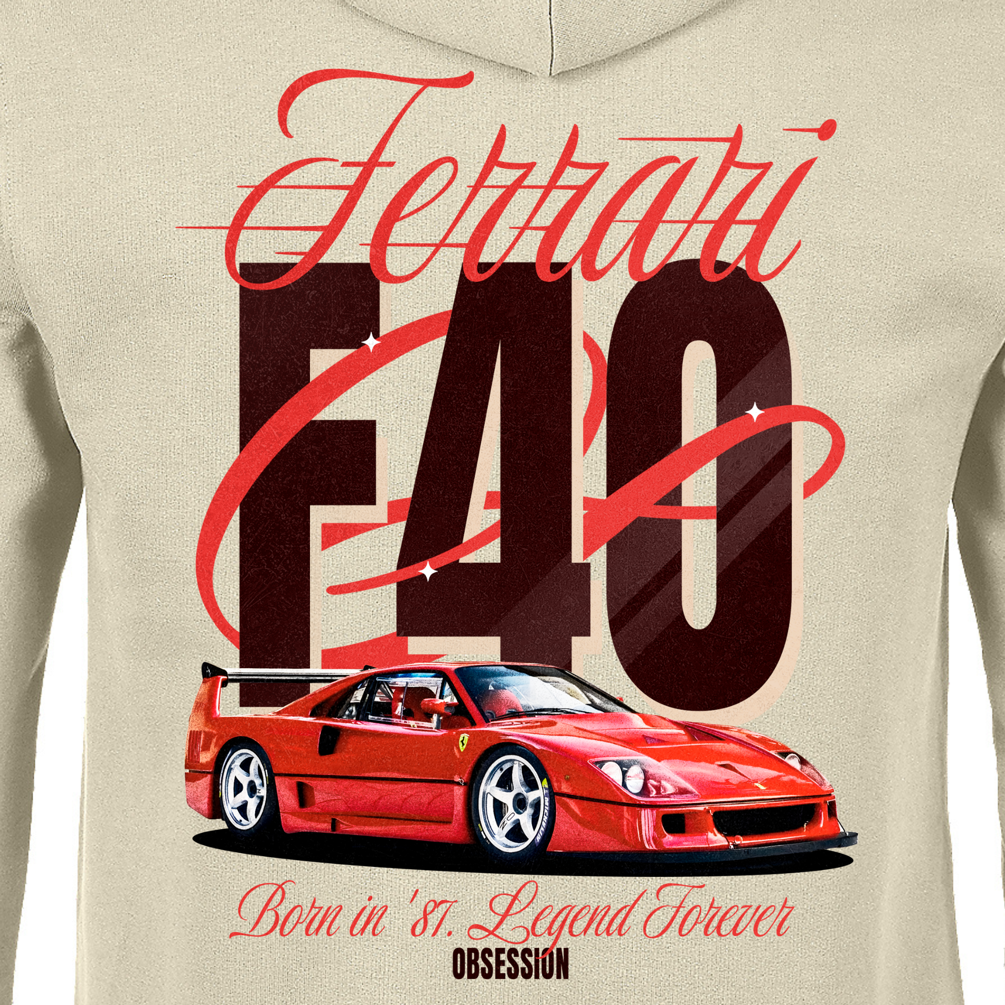 Sudadera Ferrari F40 – Legend ForeverSudadera Ferrari F40 – Legend Forever