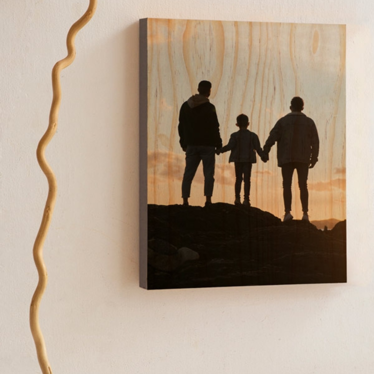 Foto en madera natural 28x36cm