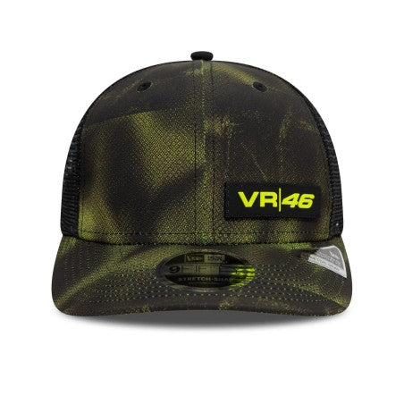 Gorra VR46 Newera Halftone AOP 9FIFTY Black