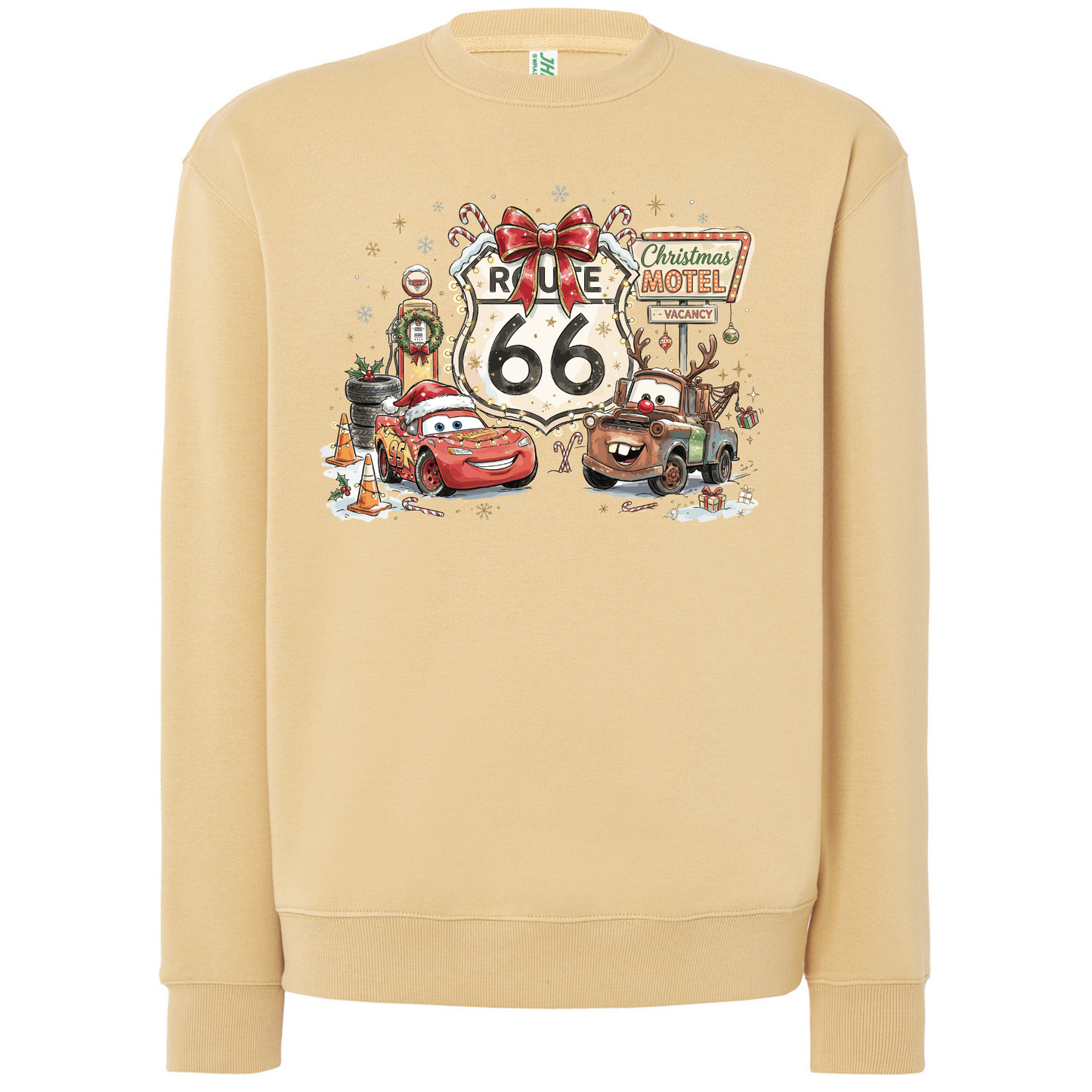 🎄 Sudadera Navidad Route 66 Christmas Edition – Unisex