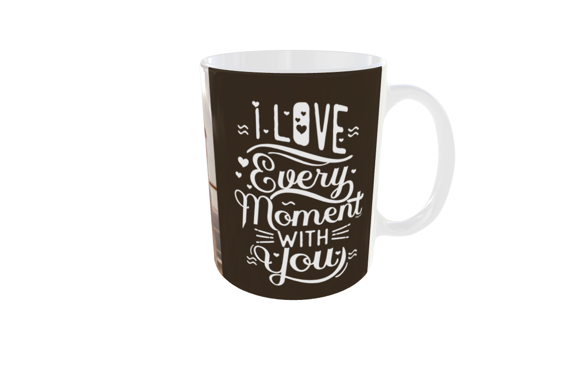 Taza personalizada con 3 fotos y frase – Diseño collage (Especial San Valentín)