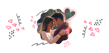 Taza personalizada con foto – Diseño romántico (Especial San Valentín)