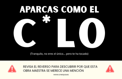 Pack 20 Tarjetas - 🅿️ Aparcas Como El C*lo