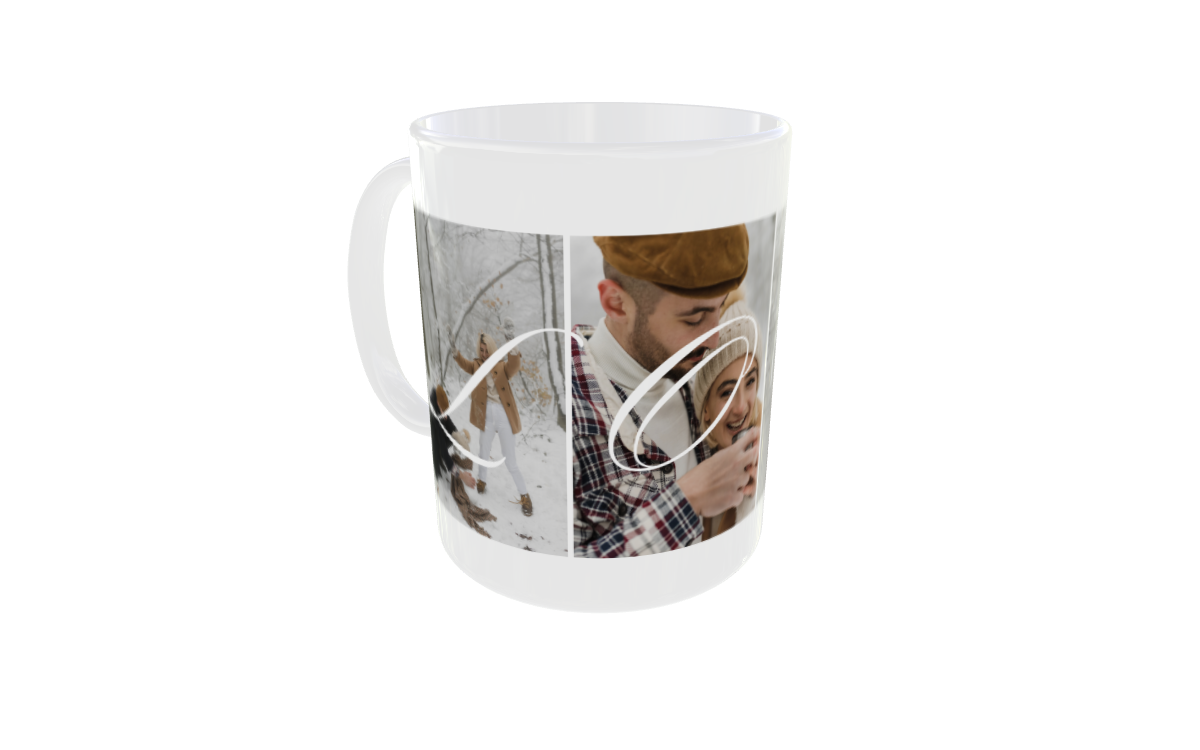 Taza personalizada con 4 fotos – (Especial San Valentín)