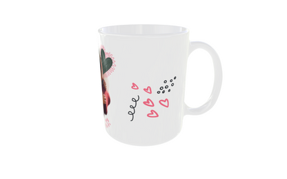Taza personalizada con foto – Diseño romántico (Especial San Valentín)