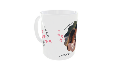 Taza personalizada con foto – Diseño romántico (Especial San Valentín)